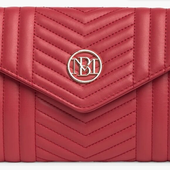 Badgley Mischka NWT Chevron Quilted Crossbody Bag - Picture 4 of 7